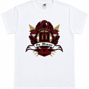 T-shirt Homem — Da Weasel branca Atlantico - Vintage